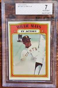 Willie Mays 1972 Topps In Action #50 BVG BGS 7 NM NEAR MINT IA 💎🔥