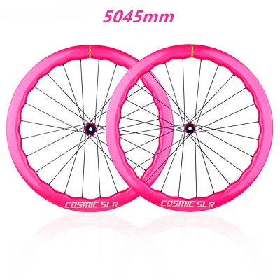 700C Wave Ring Forged Pattern Road Bike Carbon Wheelset Tubeless Center Lock - Image 1 of 4