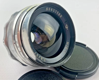 Mir 1 1b 1V 37mm f/2,8 Grand Prix m42 Bokeh Wide Angle Portrait DSLR Silver CLA - Image 1 of 4