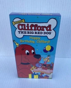 Clifford the Big Red Dog Happy Birthday Clifford VHS Tape 2002 Cartoon SEALED - Picture 1 of 3