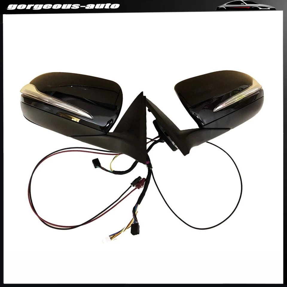 Пара автомобильных боковых дверных зеркал для Mercedes Benz класса C C300 C250 C180 W205 2014-20 - Изображение 1 из 4