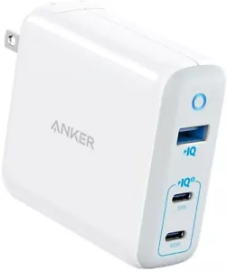 Anker 65W PIQ 3.0&GaN 3-Port Type-C Charger with 45W USB-C Port & 20W USB-C Port - Picture 1 of 7