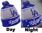 MLB Los Angeles Dodgers Light Up Printed Pom Beanie 