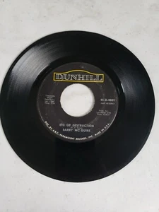Eve Of Destruction By Barry McGuire Vinyl 45 Record Dunhill Records JUKEBOX - Picture 1 of 4