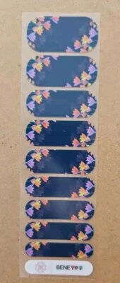 JAMBERRY APRIL 2019 STYLEBOX EXCLUSIVE F1: RAINBOW BLOOMS HALF SHEET NAIL WRAPS