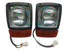 Front Headlight Headlamp Indicator Assembly Pair Fit For Jcb 2Cx 3Cx 4Cx Backhoe