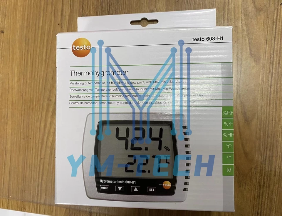 Testo 608-H1 Digital Thermohygrometer Humidity/Dewpoint/Temperature Tester - Image 1 of 1