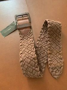 BCBG brown Canvas Woven braided rope belt Size M, L NWT - Picture 1 of 7
