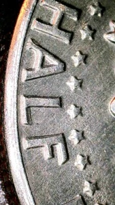 1971-D 50C Kennedy Half Dollar Double Die Reverse Wide Rim Off Center Strike - Picture 1 of 12
