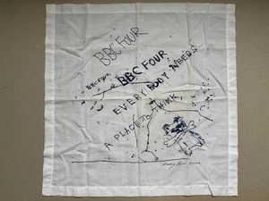 Tracey Emin Handkerchief ‘Everybody needs a place to think’ 2002 BBC4 - Picture 1 of 5