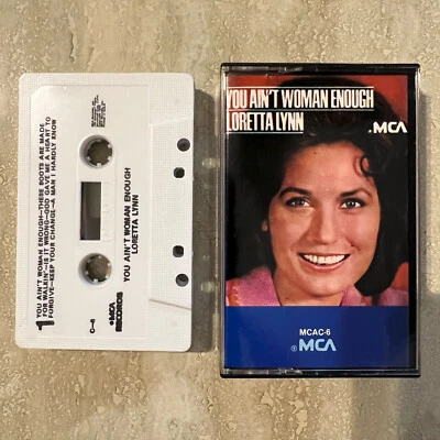 Cassette Loretta Lynn You Ain't Woman Enough Country ©1973 MCA Tested - Image 1 of 2