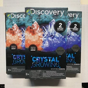 3 Boxes Discovery Crystal Growing Set Science Experiment Kit Educational 8+ NIB - Picture 1 of 5