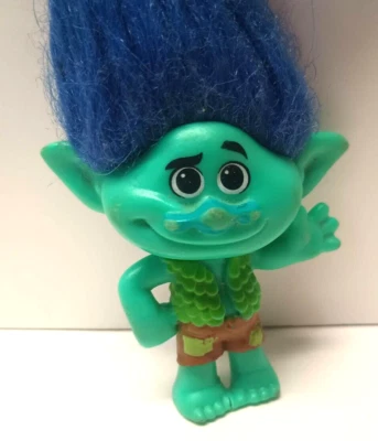 2015 Hasbro DWA Happy Branch Troll Action Figure / Cake Topper 4" C-3632A - Image 1 of 4