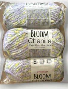 Premier Bloom Chenille Neu in Verpackung Posten 3 Garn Geranie 2099-10 2909 super sperrige Knäuel - Bild 1 von 7