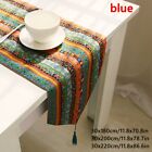 Ethnic Bohemian Cotton Line Table Runner Cloth Cover Tablecloth Tassel Decor