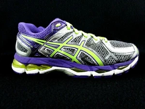 Asics Gel Kayano 21 scarpe da corsa donna taglia 7 grigio viola (T4H8N) (D) - Foto 1 di 12