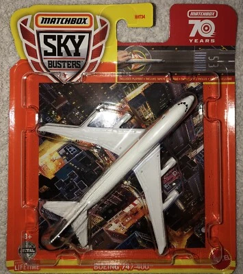 Matchbox Sky Busters Boeing 747-400 Speedy Express Jet Playmat Included New USPS - Image 1 of 4