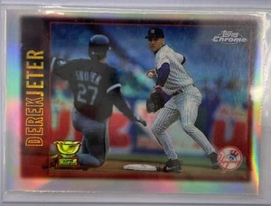 1997 Topps rifrattore cromato #7 Derek Jeter Yankees - Foto 1 di 2