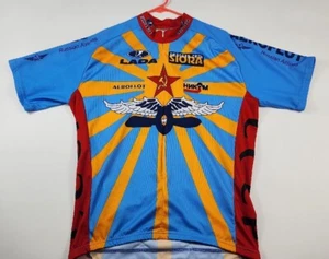 Vintage CCCP Euro Lada Aeroflot Russian Airlines Cycling Jersey XL - Picture 1 of 5