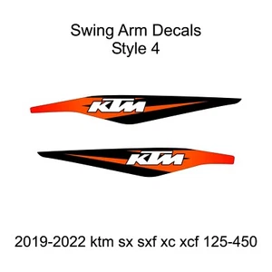 2019-2022 KTM SX SXF XC XCF  125-450 Swing Arm Decals Style 4 Free Shipping!!! - Picture 1 of 1
