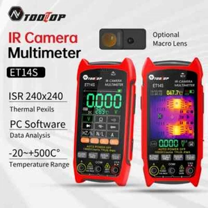 Termocamera IR Camera TRMS Multimetro 240*240 2,8 Pollici Schermo Voltmetro USB PC - Foto 1 di 23