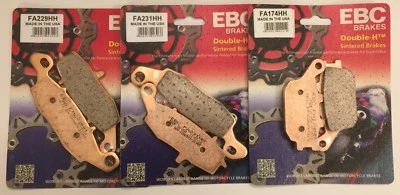 Pastillas de freno delanteras y traseras sinterizadas EBC para Suzuki SV650 / SV650S (2003 a 2015) Foto 1 de 4