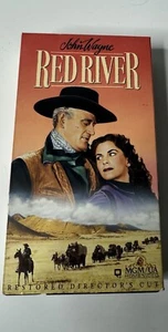 Red River VHS Tape John Wayne Movie Drama Romance Western Cowboy Classic Good - Picture 1 of 3