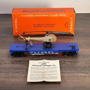 Lionel 3419 Operating Helicopter Car 1950’s Complete with ORIGINAL BOX & MANUAL - Picture 1 of 24