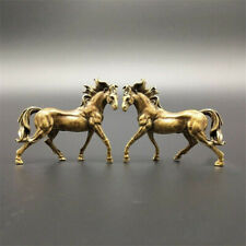 Massives Messing Pferd Statue Ornament Sammlung Miniatur Für Sammler Geschenk