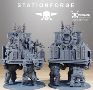 Guardia Nazionale Royals Throne - Station Forge - tavolo Wargaming supporto orco - Foto 1 di 4