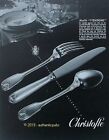 Publicite Christofle Orfevrerie Couvert Service Modele Vendome De 1953 French Ad
