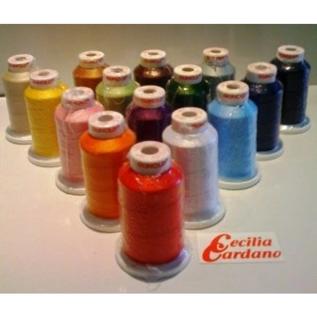 BOX SET 15 FILATI FILO GUNOLD 1000 MT SCATOLA FILI DA PER RICAMO CUCITO QUILT - Immagine 1 di 1