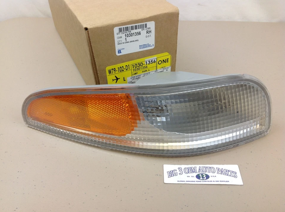 Chevrolet Corvette 1997-2004 luz de señal de estacionamiento/giro/marcador delantera derecha nueva OEM Foto 1 de 4