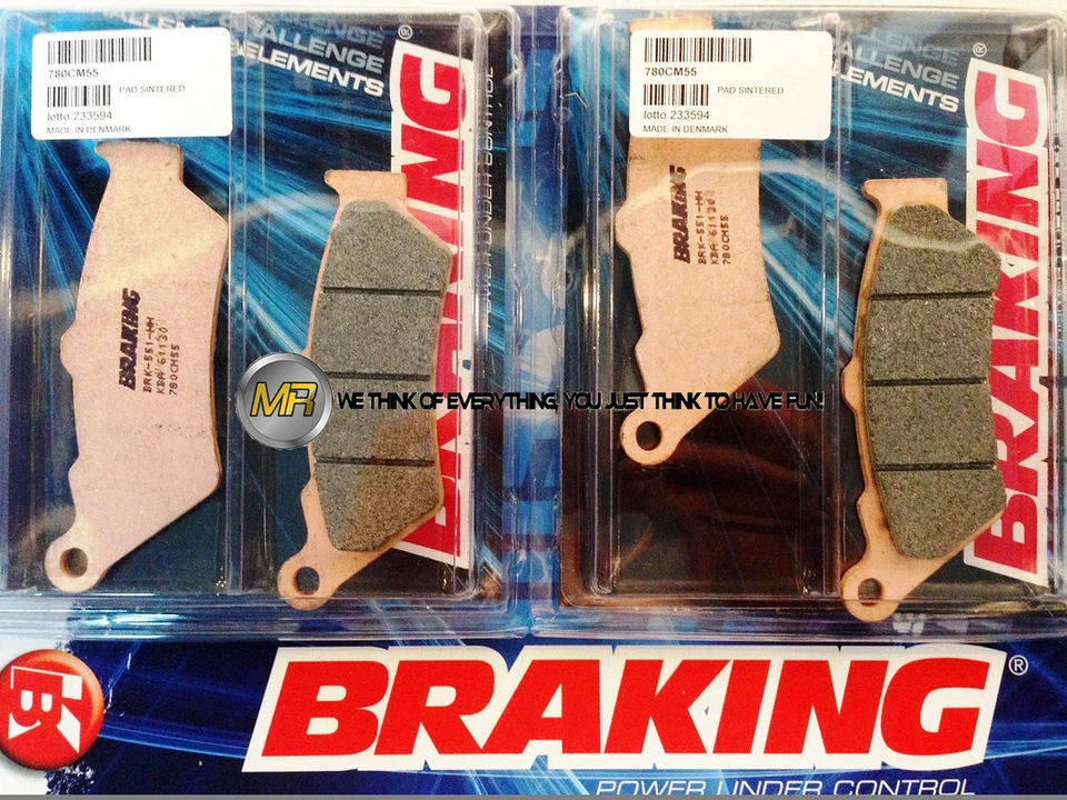 PER DUCATI GT 1000 2008 08 PASTIGLIE ANTERIORE SINTERIZZATE FRENO BRAKING CM55 S Foto 1 de 1