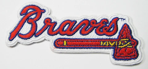 LOT OF (1) MLB BASEBALL ATLANTA BRAVES EMBROIDERED NAME PATCH PATCHES ITEM # 54 Cover
