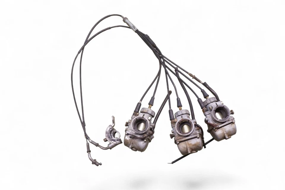 Juego de carburadores Kawasaki S2 Triple 350 1972 1973 1974 carbohidratos *2229A #2 Foto 1 de 4