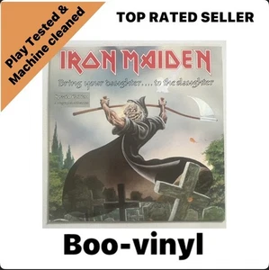 Iron Maiden - Bring Your Daughter To The Slaughter Etched 7" Single. UK 1990 NM - Picture 1 of 6