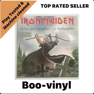 Iron Maiden - Bring Your Daughter To The Slaughter Etched 7" Single. UK 1990 NM - Image 1 of 4