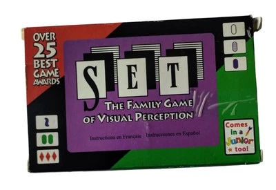 SET The Family Game of Visual Perception Educational Game Complete - Image 1 of 4