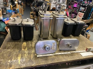 Distributeurs de sirop fontaine à soda magasin de crème glacée pharmacie vintage salon en acier inoxydable Jer - Photo 1/10