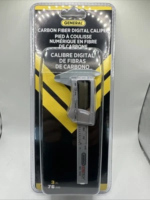 GENERAL TOOLS 3 In. Carbon Fiber Digital Caliper - Image 1 of 3