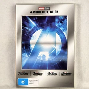 AVENGERS Quadrilogy DVD 4 Movie Collection Age Ultron Infinity War Endgame Reg 4 - Picture 1 of 4