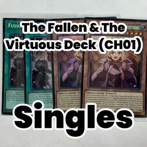 The Fallen & The Virtuous Singles Yugioh CH01 en Ultra 1st ED NM Chronicle Deck - Picture 1 of 5