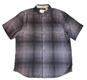 Tommy Bahama LARGE MADERA OMBRE SILK Camp Shirt ultimate Grey $148 - Picture 1 of 15