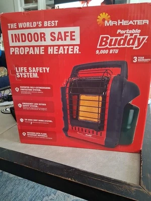 Calentador de espacio portátil Buddy 9.000 BTU propano radiante interior/exterior Foto 1 de 4