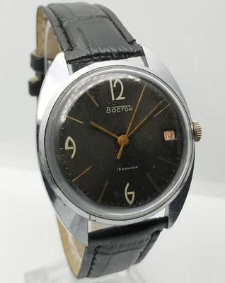 Reloj de vestir para hombre vintage Wostok URSS mecánico 2214 REVISADO Vostok Soviet ⭐ Foto 1 de 4