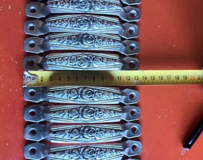   8 Poignées Art Déco aluminium massif Décor Rose  - Photo 1/4