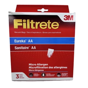 Bolsas de vacío Filtrete Eureka AA 66702B Paquete de 3 microalérgenos sanitarios AA - Imagen 1 de 5