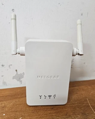 Netgear WN3000RP Universal WiFi Range Extender Wireless N300 Booster White Works - Image 1 of 4