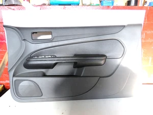 FOCUS CC CONVERTIBLE DRIVER SIDE FRONT DOOR CARD BLACK LEATHER INSERT 06-10 - Picture 1 of 5